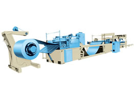 Uncoiling, leveling and shearing production line